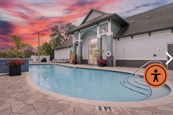 Pool / grill area - Station 42 Apartments