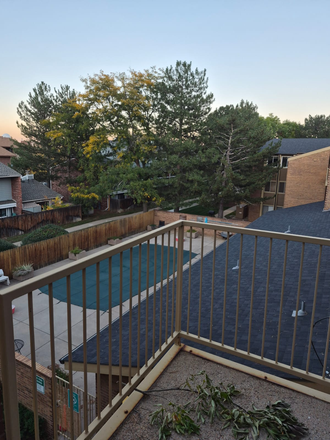 Outside View and Pool - 1 room private, shared apartment, Wimbledon Apartments