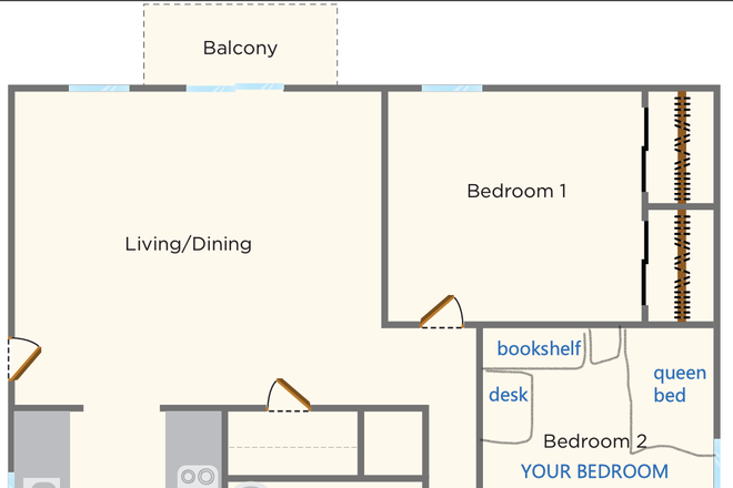 Entire Apartment - Graduate Housing Apartment (June to September, flexible)