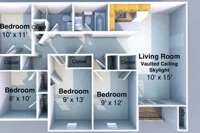 Bedroom, Living Room, Bathroom, Kitchen - 218 Wiggins