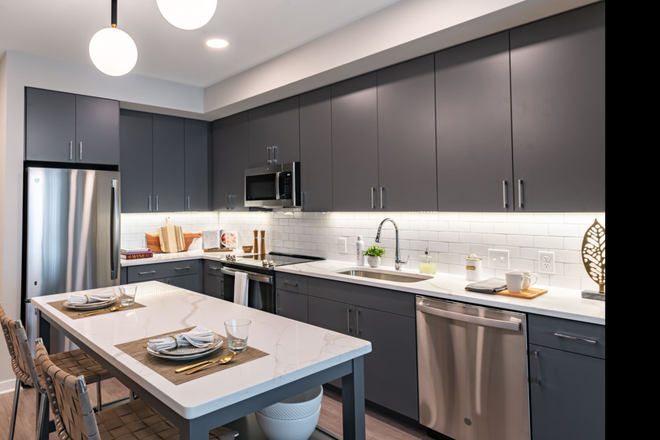 Kitchen - Aster, One Bedroom luxury apartment, 5 minute walk to campus **RENT IS NEGOTIABLE**