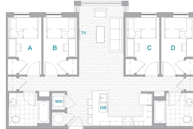 Room D - Landmark Apartments