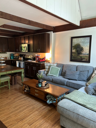 Main living area & Kitchen - 3 bedroom house along Laurel Fork Creek