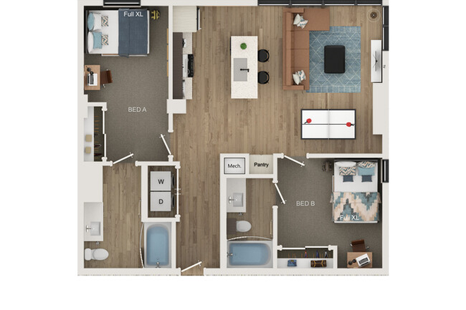 floor plan - Rev Northgate Student Living Apartments