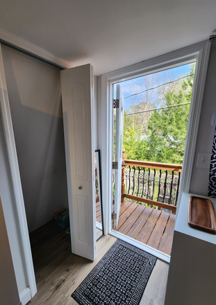 studio entrance with a small utility closet - Quiet Safe Furnished & Equipped Small Studio -utilities included Apartments