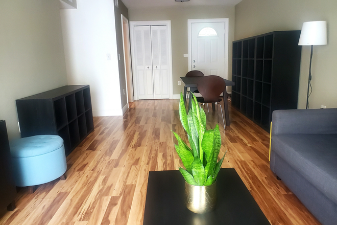 Living/Dining - Furnished 1Bd/1Ba Condo Steps from UM Campus/Metro Stop