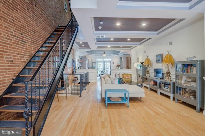 1st Floor Living Area - One of one; one block from Jays Shuttle Townhome