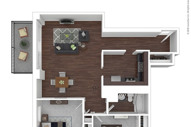 Floor plan - Longwood apartment