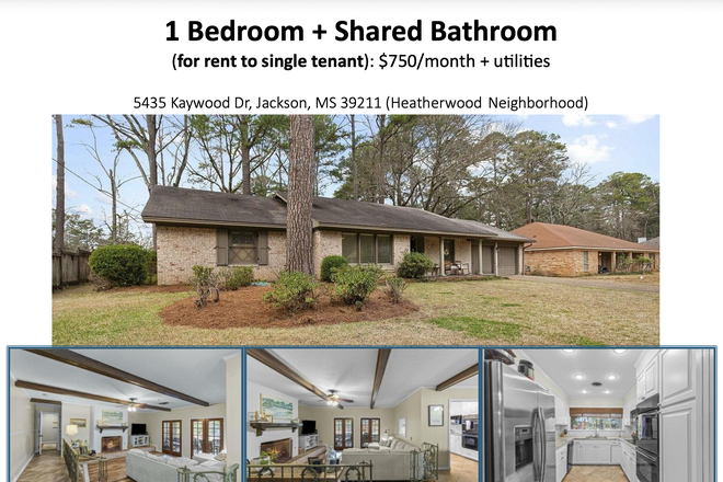 Common areas - Heatherwood Neighborhood NE Jackson, 10 min from UMMC