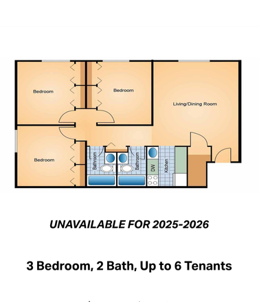 Layout - Graduate Apartment #601