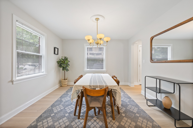 dining room - 6BD/4BA Fully Furnished Home - 7-min walk to Bethesda Metro Red Line