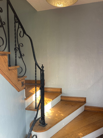 Front staircase to unit - Historic Light Filled Shaker Heights duplex close to CWRU Duplex