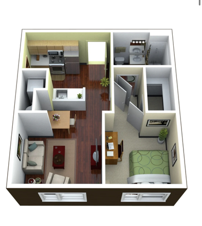 Layout - FURNISHED ENTIRE UNIT - The Continuum Apartments