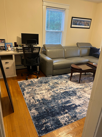 Living Room - Top Floor 1 BR/1 Bath Available for Lease thru August. Heat/Hot Water Included. Apartments