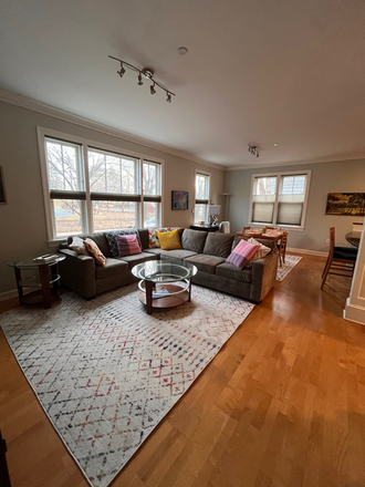 Open plan living room, dining room - Jamaica Plain - Close proximity to the MBTA Orange Line Green Street Station- Off street parking inc