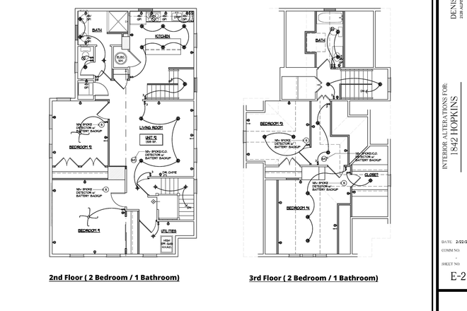 1842 Hopkins - Unit #2 - Layout - Fall 2024 Move-In  | 4 Bedroom | 2 Full Bath | New Permitted Renovation