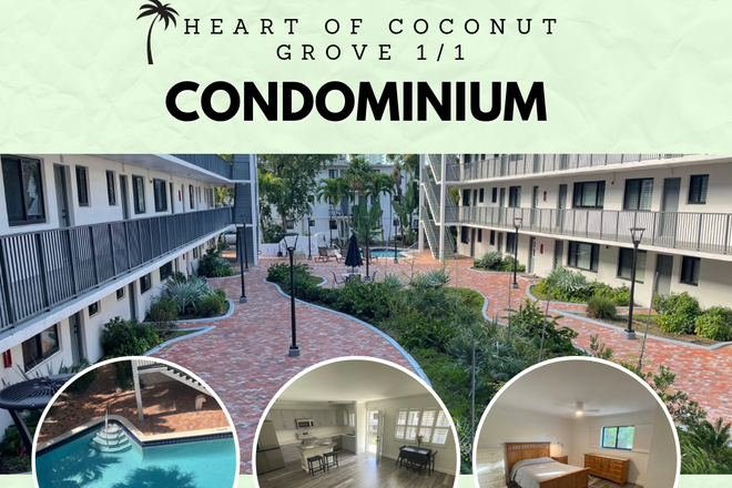 Amazing Grove Location - Coconut Grove 1/1 Apartment