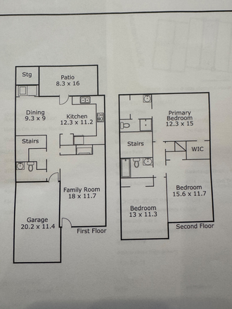 floor plan - Master Bedroom for rent [email removed] 4318 Hunters Club Drive
