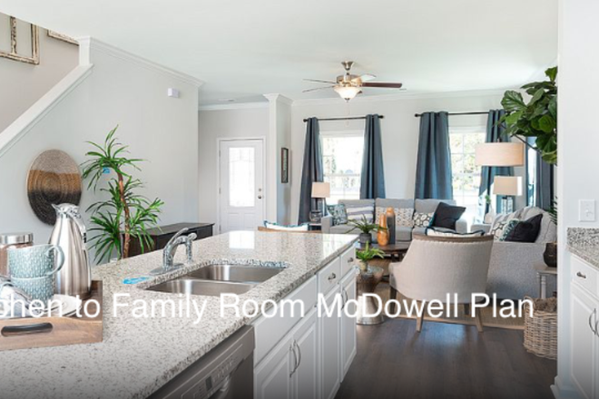 lounge / kitchen from model (House 1) - Indvidual rooms for rent, Move in January 2026, Share with CCU students, Rent includes everything! House