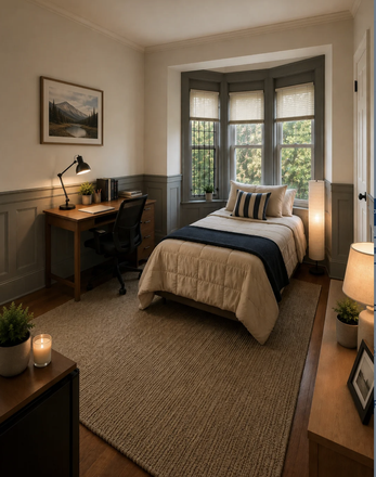 bedroom - Private Room Rentals in a Well-Maintained Shared Home Near Temple University