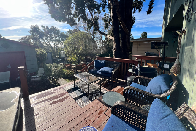 Back Deck - Hillside Family Home with Bay Views and Expansive Back Yard