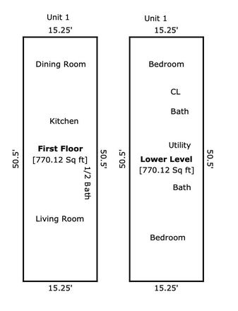 Floor plan - Fully Furnished Two Bedrooms with private Bathrooms Bi-Level Apartment - Temple