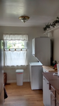 Kitchen (now totally renovated) with w/d - Furnished rooms in Fully Furnished Townhouse -- Walk to GMU