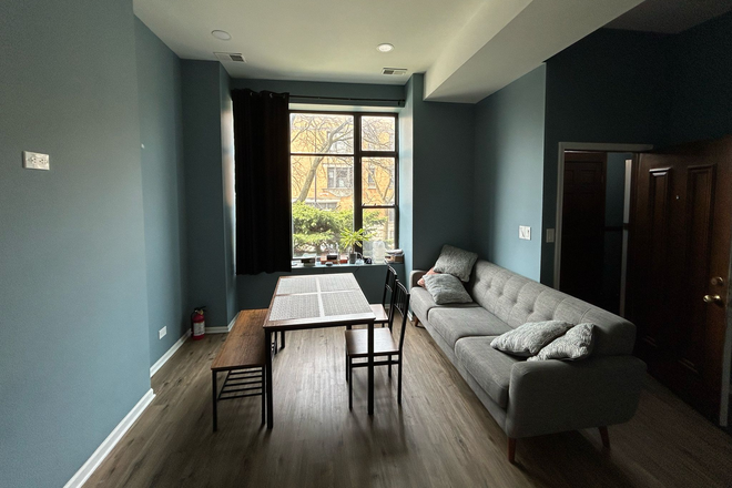 Common Living Room - 4 Large Full Service Rooms Available in the Heart of UIC - Central Location! All Male Apartment