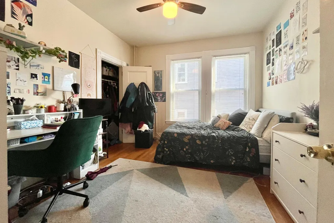 Bedroom Avaliable! (previous sublet setup) It doesn't currently have this furniture but this is the room - New Listing!!  Beautiful Apartment on Mission Hill!