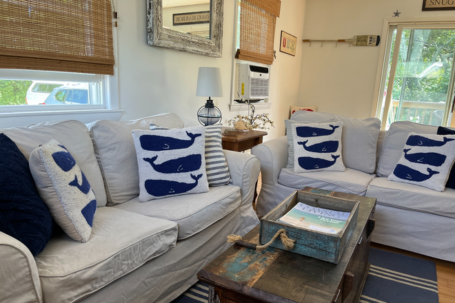 Living Area - 2 Bedroom Updated Beach House - Fully Furnished Near Matunuck Oyster Bar & East Matunuck Beach