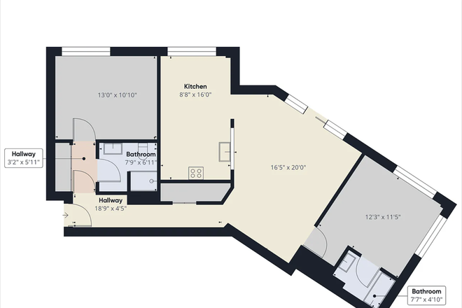 floor plan - Washington St, Quincy Apartments