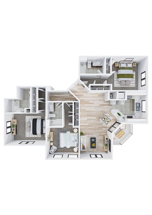 This is the floorplan. - Red Road Commons