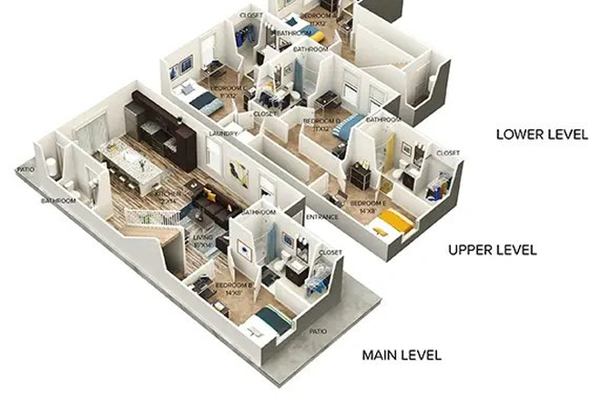 floor plan - University Trails Apartments