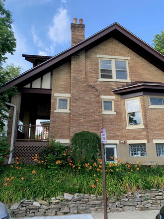 Front porch and yard on Ravine St. - Fully updated, furnished and remodeled home in Clifton Heights (call cell for more information).
