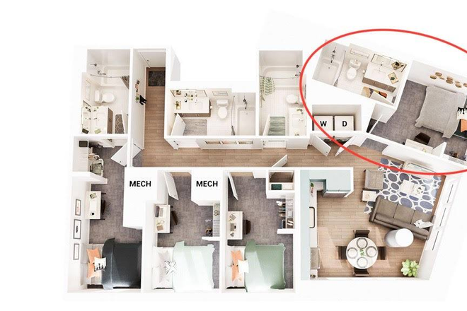 Bedroom with En-Suite Bathroom - Union on Knox