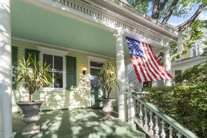 Front of Home with Porch - Beautiful Historic Charleston Home - One Block from MUSC