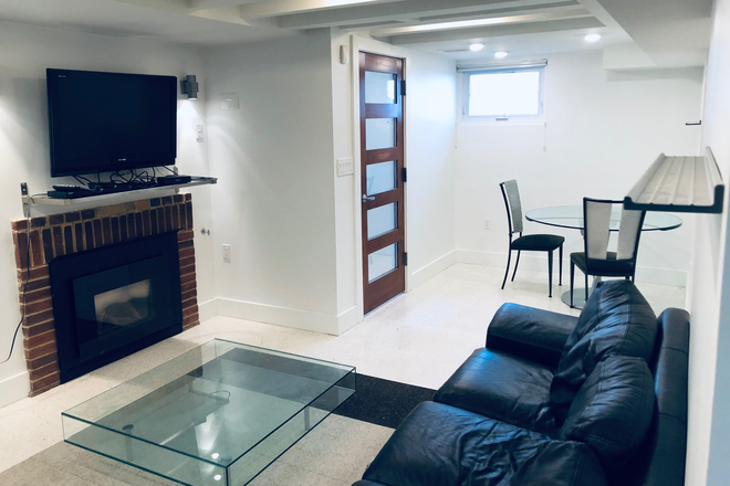 Dining Area & Living Room - Sunny and Modern Apartment Close to AU Campus with 2 Bedrooms & 1 Bath