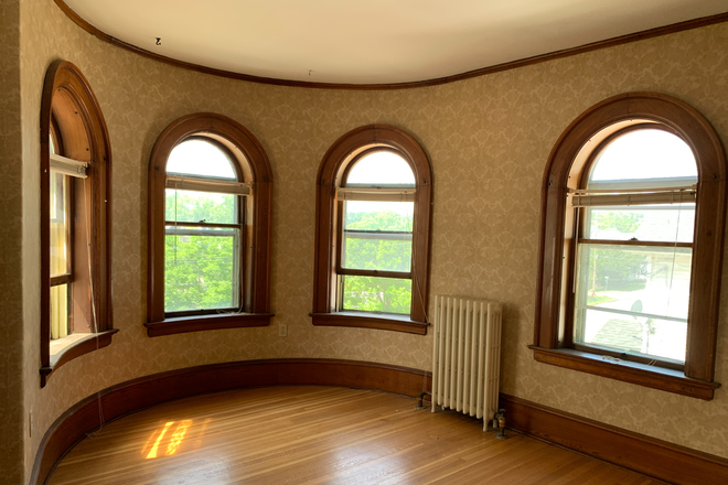 Living Room in the Victorian Tower - Sunny, Stunning and Charming 2nd-Floor Victorian 1-Bedroom Apt Featuring Historic Tower Living Room