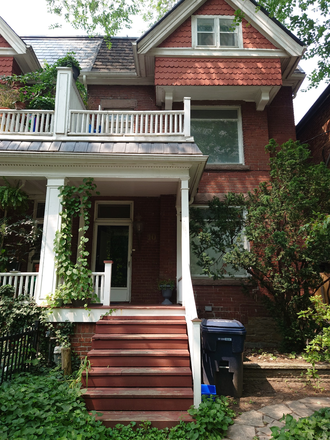 Building exterior, two doors from public park with dog off leash area and child splashpad - Historic Victorian house 3 Bed 1 Bath