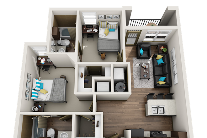 Unit Floor Plan - The Venue at North Campus