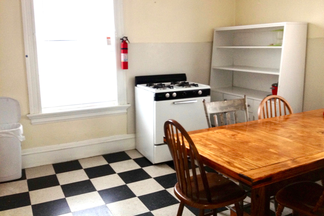 Kitchen - Spacious, Sunny, Furnished Room for Female Grad. Student. Utilities Included.