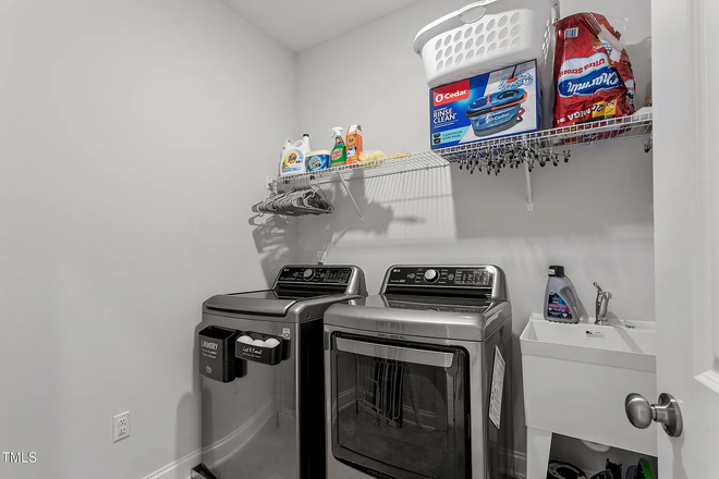 Laundr Room - Upscale 4BR/3.5BA Townhome in Premier Andrew’s Chapel – Brier Creek!