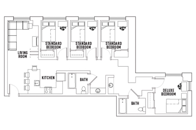 Room Layout - Lightview Apartment near Campus