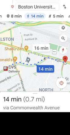 In Heart of Allston near BU, Shops & T o Downtown,, NEU & Longwood, 2.2 Mile of r 86 Bus to Harvard Sq - Furnished Rooms in Allston near BU, T to NEU, Incl Heat/HW/Gas, In-Unit Laundry, No Fee, Avail Now