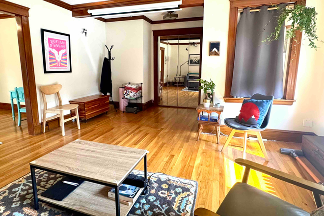 Living Room and Main entry door - 2+ Bedroom in East Arlington