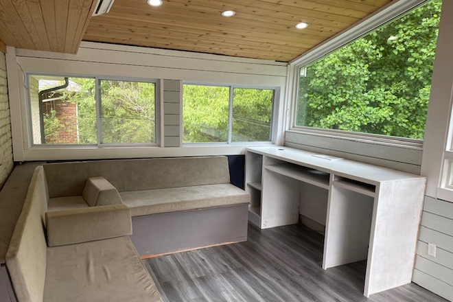 Indoor patio/office area - Charming 2 Bdrm | 2Bth | Office |Triplex House In Decatur | Oakhurst | East Lake Area