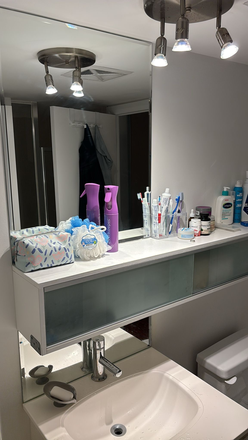 Bathroom - 1 Furnished Bedroom in Vibrant 3 Bedroom Condo-One City Hall