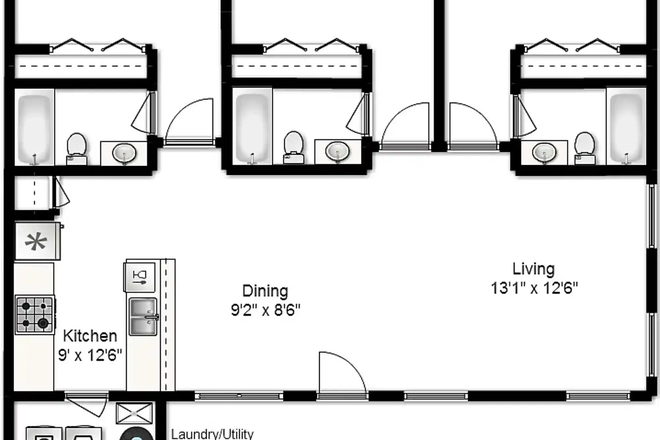 Floor Plan - Condo in Tabor Village Dr