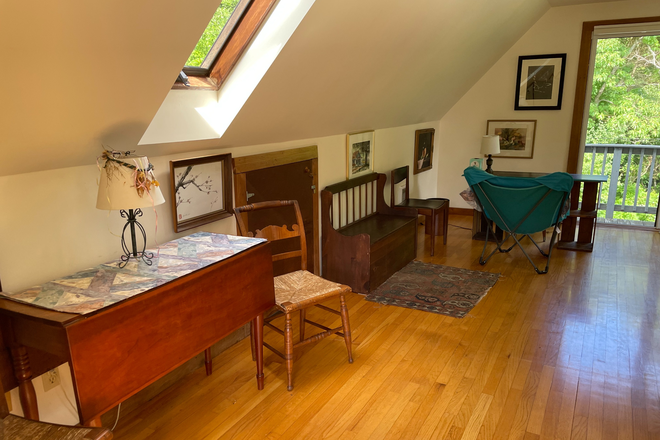The dining area and one of the skylights - Quiet, sunny, furnished studio, thru April (flexible) Apartments