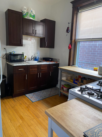 Kitchen - Taylor and May,  3 Blocks from UIC Campus, 3rd Floor Front 2 Bedroom 1 Bathroom Apt  Hardwood floors